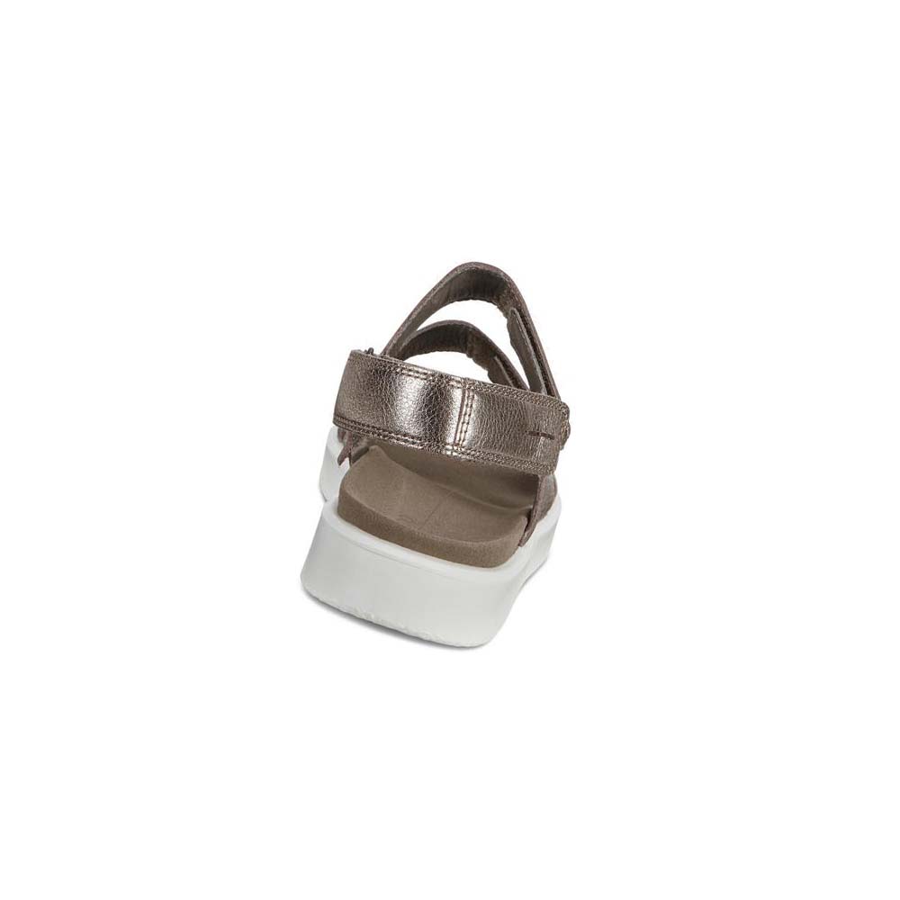 Ecco Flowt Platta Sandaler Dam Silver | SE 179HAP